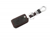 Husa cheie Topautochei&reg; pentru Peugeot, material din piele, culoare negru, Oem