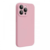 Lemontti Husa Liquid Silicon MagCharge iPhone 15 Pro Max Crem (protectie 360&deg;, material fin, captusit cu microfibra)