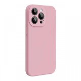 Lemontti Husa Liquid Silicon MagCharge iPhone 15 Pro Crem (protectie 360&deg;, material fin, captusit cu microfibra)