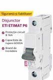Siguranta Automata ETI 16A, 1P, Curba B, 6kA - Protectie Tablou Electric