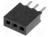 Conector 3 pini, seria {{Serie conector}}, pas pini 1.27mm, CONNFLY - DS1065-01-1*3S8BV foto