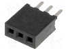 Conector 3 pini, seria {{Serie conector}}, pas pini 1.27mm, CONNFLY - DS1065-01-1*3S8BV