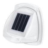 Lumină solara LED de tip aplica pentru perete eMazing, 8.5 x 9 cm, 2V, ABS, 600mAh, impermeabila, construcție din ABS, 8 LED-uri, lumina alba calda