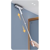 Matura rotativa la 180&deg; DreamRamp si maner din inox. Ideala pentru curatarea eficienta a colturilor greu accesibile, in forma de V, culoare alba