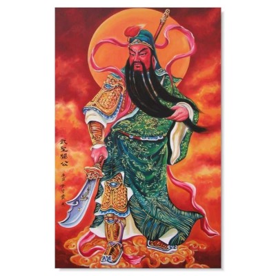 Tablou Feng Shui cu Kwan Kung- remediu de protectie in afaceri foto