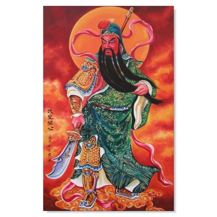 Tablou Feng Shui cu Kwan Kung- remediu de protectie in afaceri