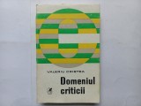 VALERIU CRISTEA - DOMENIUL CRITICII [ Tiraj foarte mic, 1400 exemplare ]