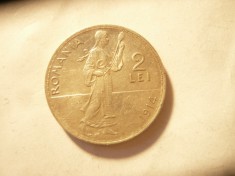 Moneda 2 lei 1914 Carol I argint cal. AUNC foto