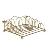 Cumpara ieftin Suport servetele metal auriu 20x20x9 cm