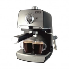 Espressor cafea Samus Aroma, 850 W, rezervor 1200 ml, presiune 20 bari, Negru/Argintiu foto