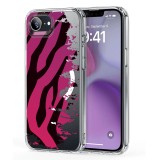 Husa pentru iphone 16e, atasare magnetica, magsafe, pattern skin 25, clear
