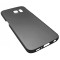 Husa tip capac spate slim Metallic Matte neagra pentru Samsung Galaxy S6 Edge G925