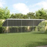 Cumpara ieftin Cusca pentru caini 3 buc. Argintiu 6 x 2 x 2 m Otel galvanizat