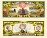 SUA = FANT NOTE (TJ6) = DESENE ANIMATE : PIG-PEN DIN SERIA CHARLIE BROWN - UNC
