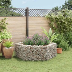 vidaXL Strat &icirc;nălțat gabion hexagonal, 160 x 140 x 50 cm