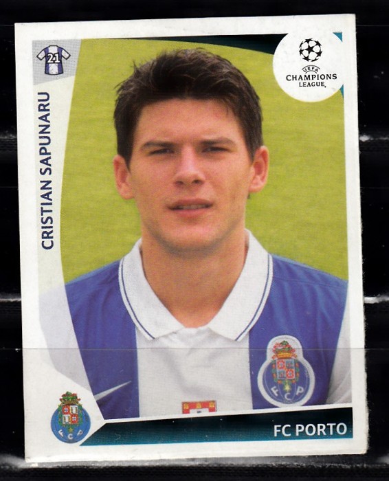 B10 - Sticker fotbal - UEFA Champions League - editia 2009 - 2010 - nr 233 - Cristian Sapunaru