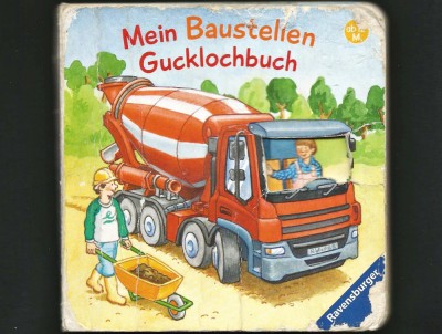MEIN BASTELLEN GUCKLOCHBUCH, ȘANTIERUL MEU, CARTE GERMANĂ PT. COPII 2-5 ANI foto