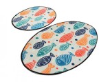 Set 2 Covorase de Baie Fish Colorful, Chilai Home