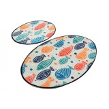 Set 2 Covorase de Baie Fish Colorful