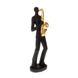 Statueta Men with Saxofone, Rasina, Negru, 32 cm ComfortTravel Luggage