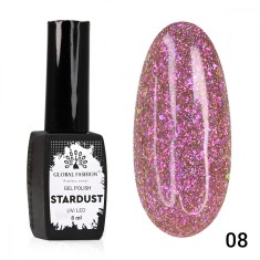 Oja semipermanenta Stardust, reflectorizant, Global Fashion 8ml, 08