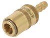 Conector rapid cu supapă 10bar alamă FPM