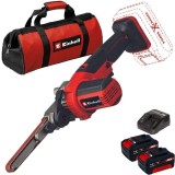 Einhell TE-BF 18 Li PXC + Twinpack + 4514095 - Slefuitor cu brat geanta textila + Set 2 acumulatori si incarcator Li-Ion 18 V 4 Ah