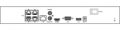 NVR 4 canale Hikvision HiLook NVR-104MH-C/4P(D), 8MP 4K, 40 Mbps, 4x PoE, 1x SATA max 8TB, HDMI, VGA SafetyGuard Surveillance foto