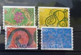 TS21 - Timbre serie - Elvetia - Helvetia 1996 Mi1589-92, Stampilat