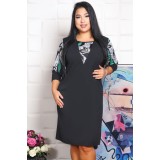 Rochie Eleganta Minerva Negru - 48Marimea