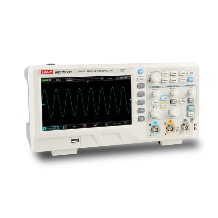 Osciloscop digital UTD2052CEX+ Ch: 2; 50MHz; 1Gsps; 64kpts; color,LCD TFT 7&quot; inclus in Memorie de 2 Mpts