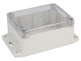 Carcasă universală din policarbonat IP65, 90x115x55 mm, cu lame de fixare
