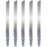 Wilpu HG 13 G - Set panze fierastrau pendular tija cu un prag de prindere (T) 100 mm lemn taiere dreapta grosiera 5 bucati