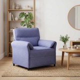 vidaXL Canapea 100% poliester, cadru din metal, MDF, placaj 42033882