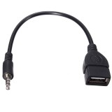 Cablu aux usb, otg, adaptor, jack 3.5mm, 20cm