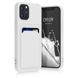 Husa pentru Apple iPhone 12 / iPhone 12 Pro, Silicon, Alb, 55112.48, kwmobile, Carcasa