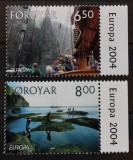 BC132, Insulele Feroe 2002 si 2004, 2 serii peisaje, cooperarea postala nordica (2 poze)