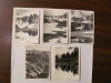 PVM - Lot 8 fotografii vechi tema montana munti 6 cm x 9 cm / probabil Romania, Alb-Negru, Romania de la 1950, Natura