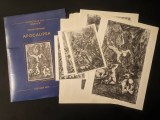 Marcel CHIRNOAGA &ndash; Mapa APOCALIPSA cu 17 Planse mari si 3 Postcard-uri rare. Set complet Anii &rsquo;90 Editura NOI format 30,5x22cm catalog grafica gravura