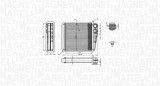 Radiator incalzire habitaclu Audi A3, Q3, Tt; Seat Alhambra, Altea; Skoda Octavia II, Superb II, Yeti; VW Beetle, Caddy Alltrack, Caddy III,