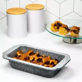 Tava pentru copt, marmorata, gri, 30 cm, Klausberg