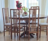 Masa rontunda lemn, extensibila