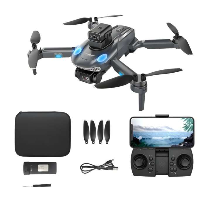 Dronescu GorillaAir &ndash; Drona GPS cu Camera Duala Full HD, Stabilizare 90&deg;, Senzori 360, Retur Automat, 20min Zbor, Motor Brushless