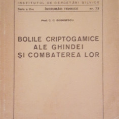 BOLILE CRIPTOGAMICE ALE GHINDEI SI COMBATEREA LOR - C.C. GEORGESCU - EDITIA 1954