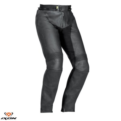 Pantaloni pentru scuter - motocicleta barbati piele Roadster Ixon vara model Hawk Pant MS culoare: negru Negru XL foto