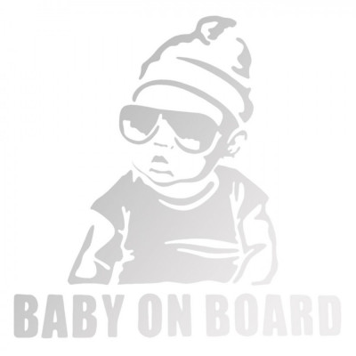 Autocolant Mașină Baby On Board 12,5x14cm 1190610 foto