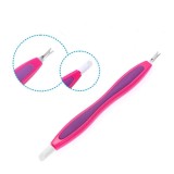 Răzuitor roz pentru cuticule + bețigaș de &icirc;mpins