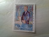 Serie 1 valoare Dahomey 1967 - Europa CEPT - Pictura - Adenauer, Nestampilat