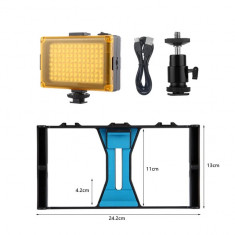 Hgry pkt3021 kit smartphone echipament video stabilizator cușcă telefon cu lumin