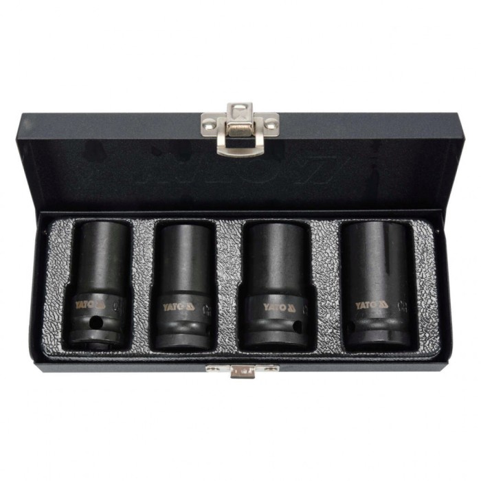 Set chei tubulare prezoane 1/2&rdquo;- 4 buc Yato YT-06030
